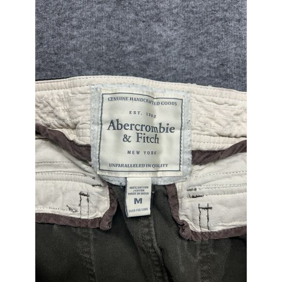 Abercrombie & Fitch Pants Mens Medium Green Moose Print‎ Lounge Vintage All Over - Picture 5 of 7